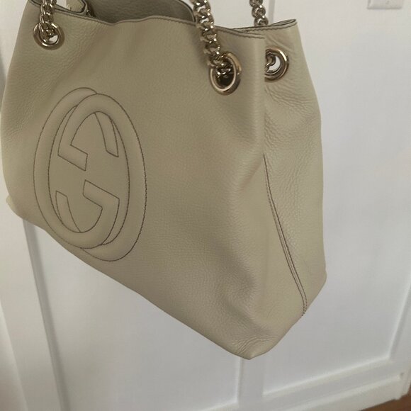 100% Authentic Gucci Soho Cellarius Medium Tote Handbag - Picture 4 of 6